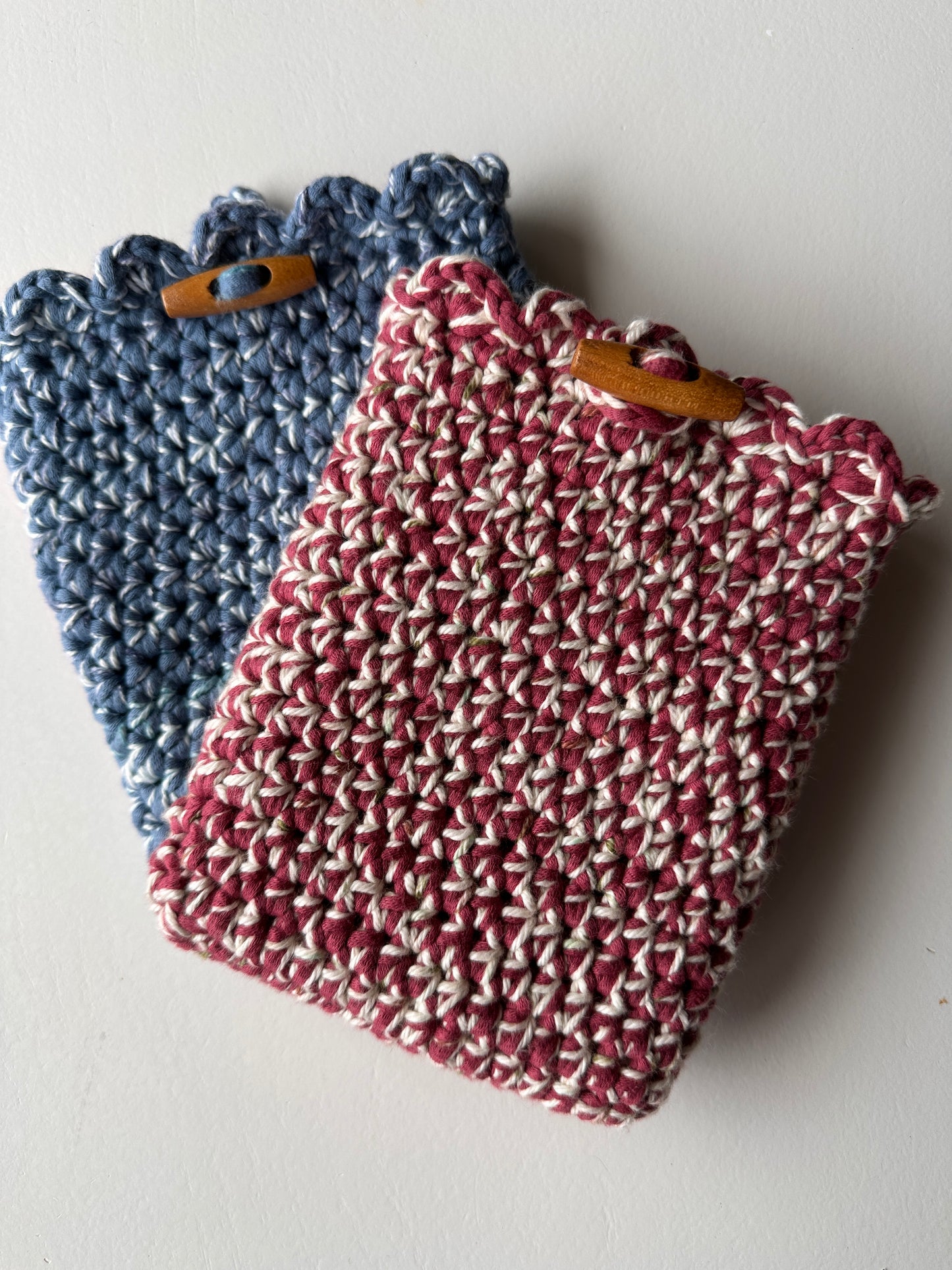 Double Blue E-Reader Sleeve (5 x 7)