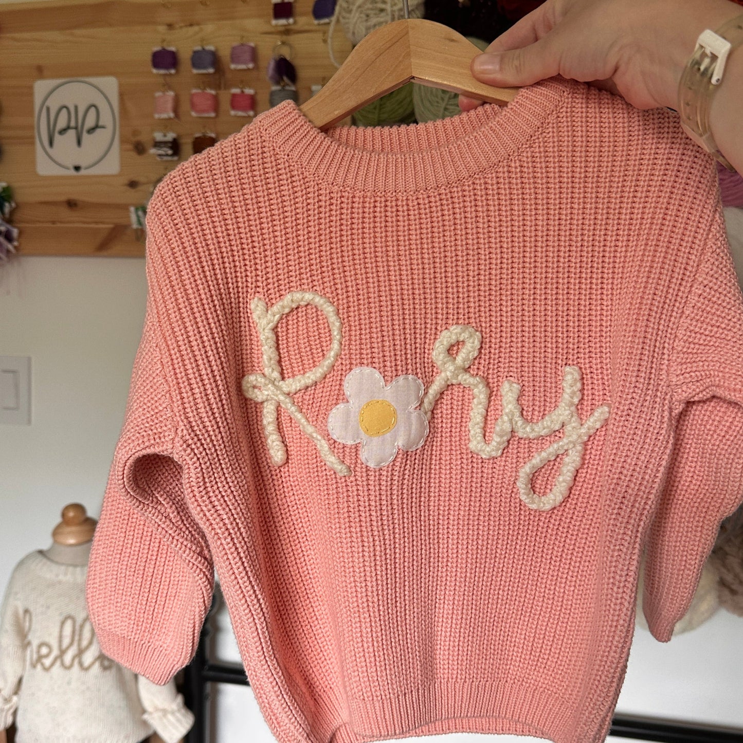 PEACHY PINK Knit Sweater