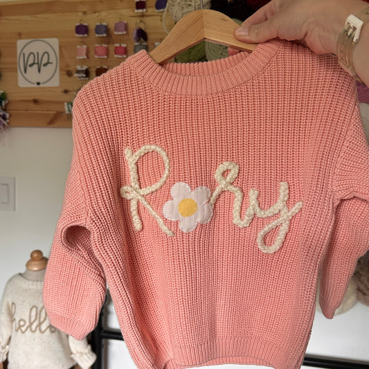 PEACHY PINK Knit Sweater