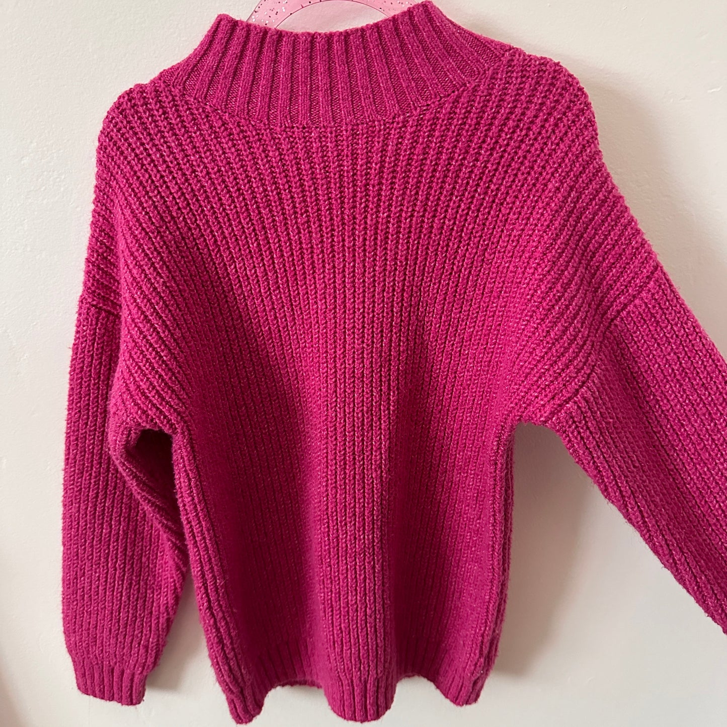 PRELOVED 5T Hot Pink Knit Sweater