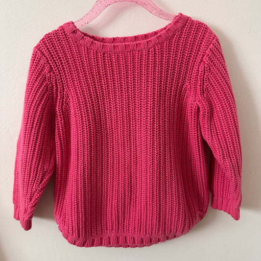 PRELOVED 4T Hot Pink Knit Sweater