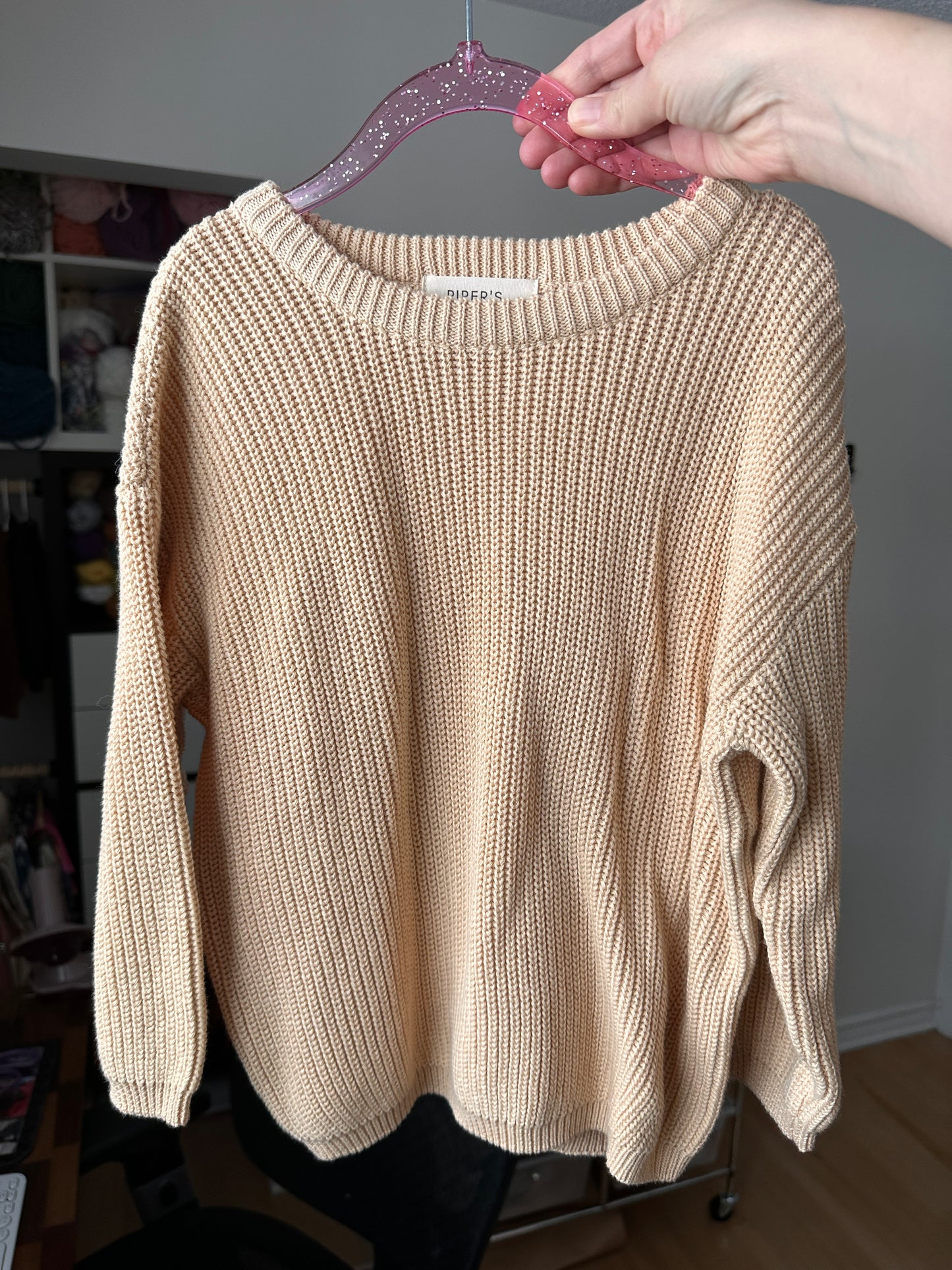 PRELOVED 3T Peach Knit Sweater