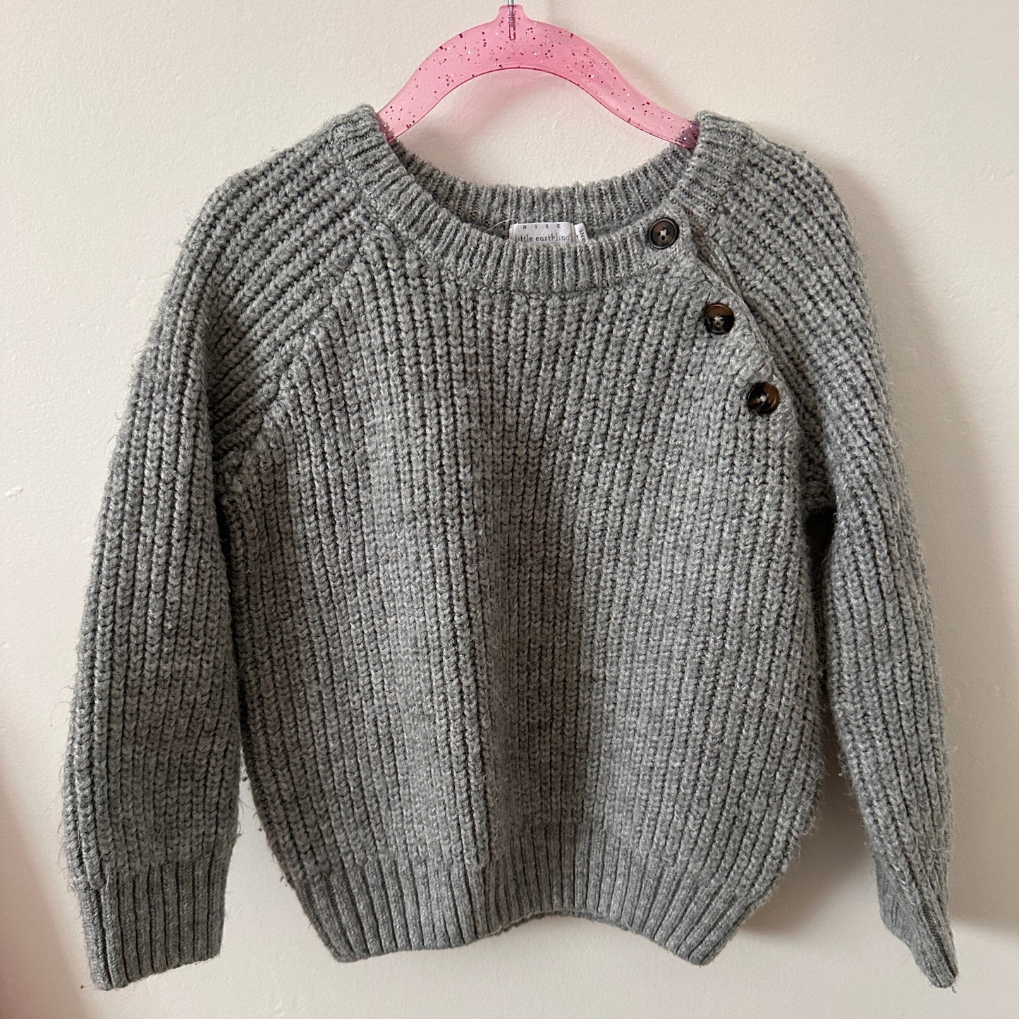 PRELOVED 3-4T Grey Knit Sweater