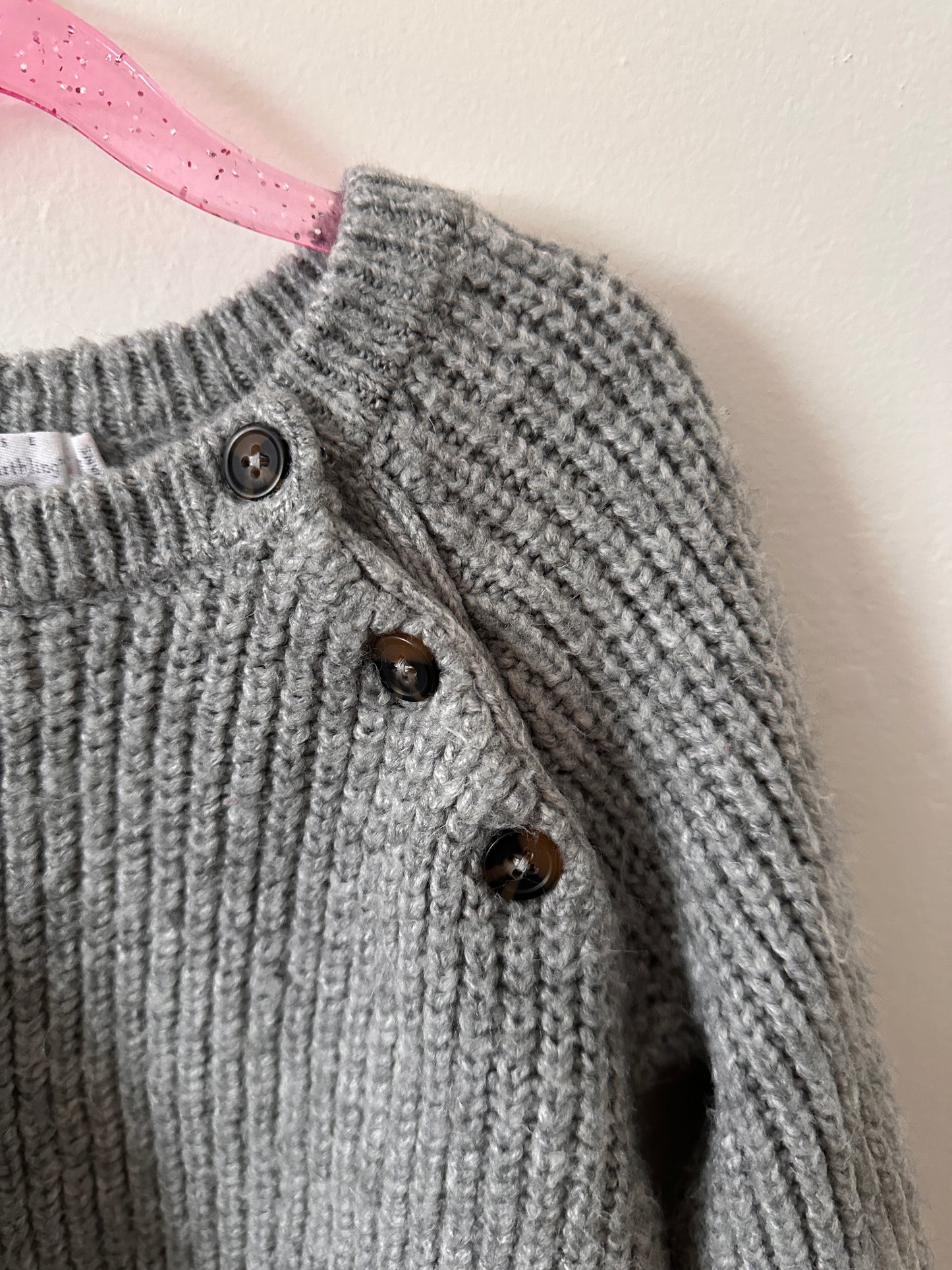 PRELOVED 3-4T Grey Knit Sweater
