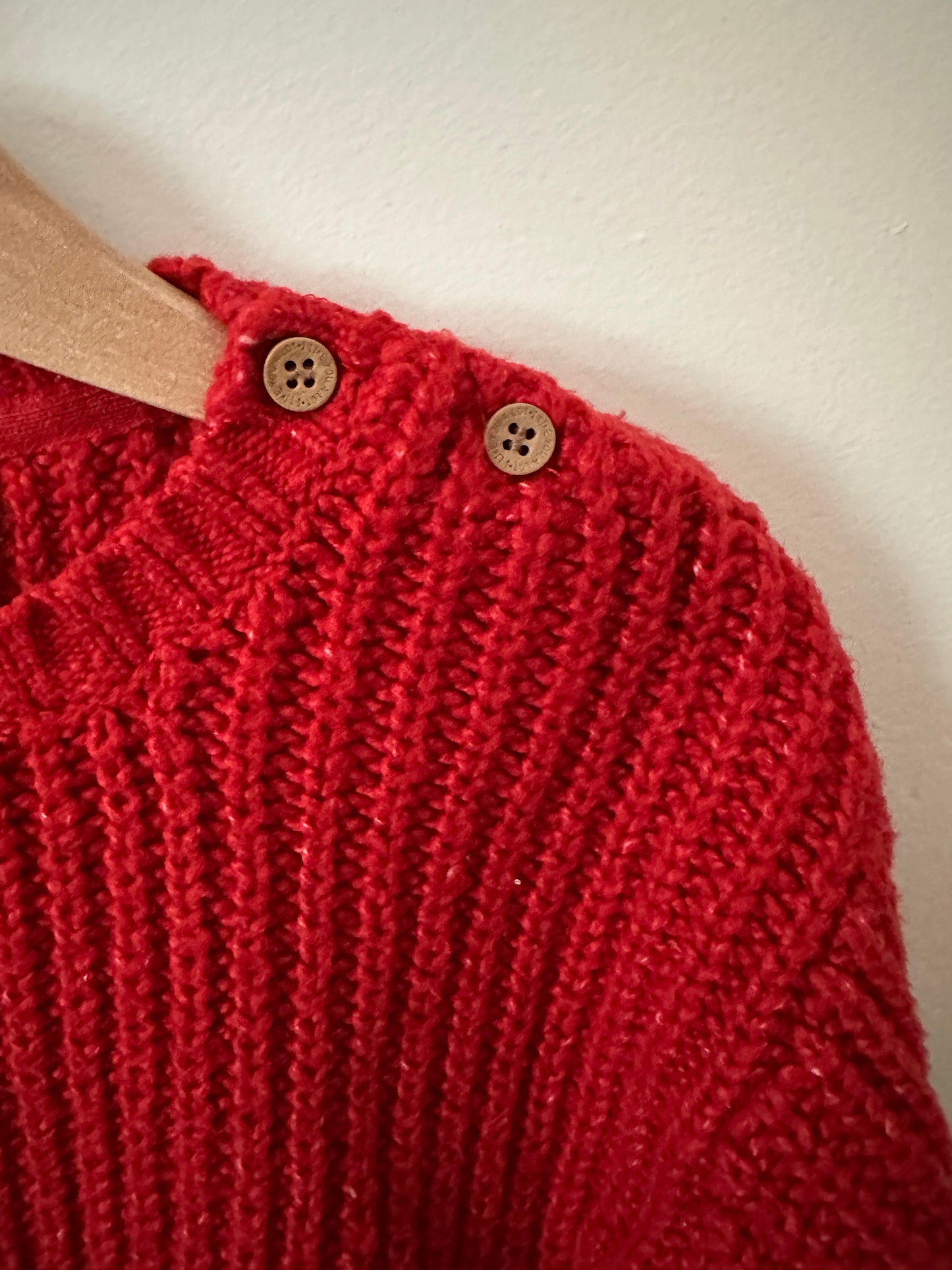 PRELOVED 2T Red Knit Sweater