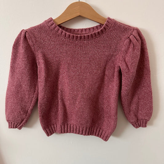 PRELOVED 2T Rose Knit Sweater