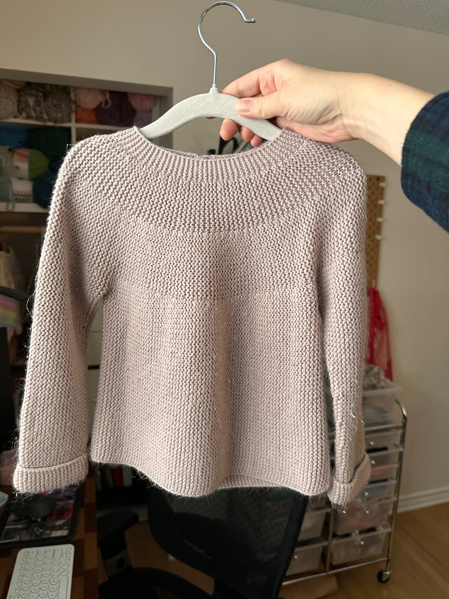 PRELOVED 18 - 24M Mauve Knit Sweater