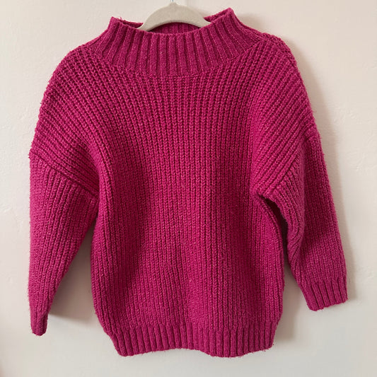 PRELOVED 18 - 24M Hot Pink Knit Sweater