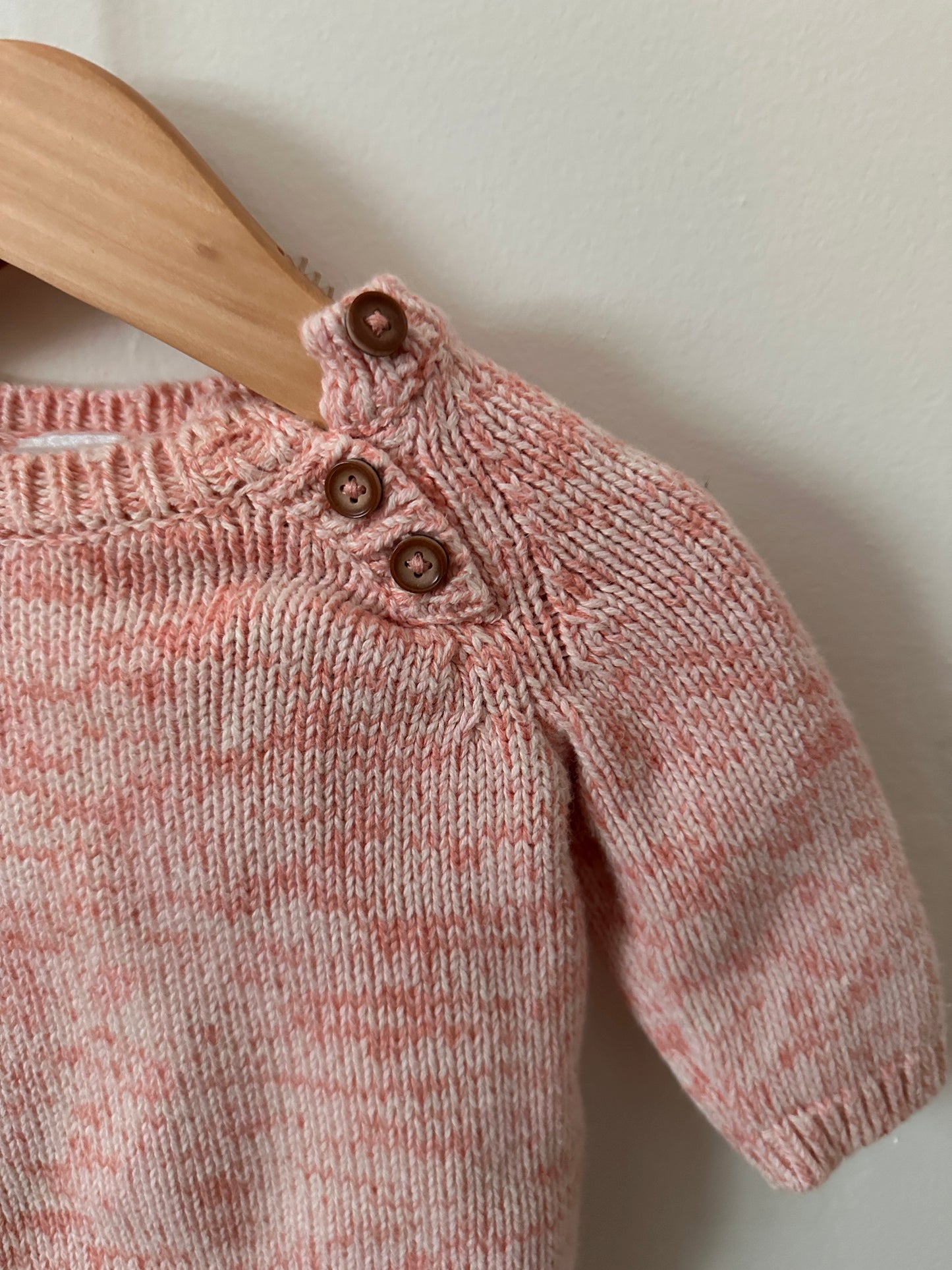 PRELOVED NB Pink Knit Set