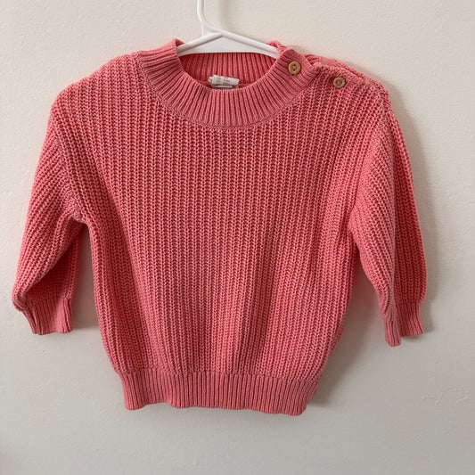 PRELOVED 6M Pink Knit Sweater