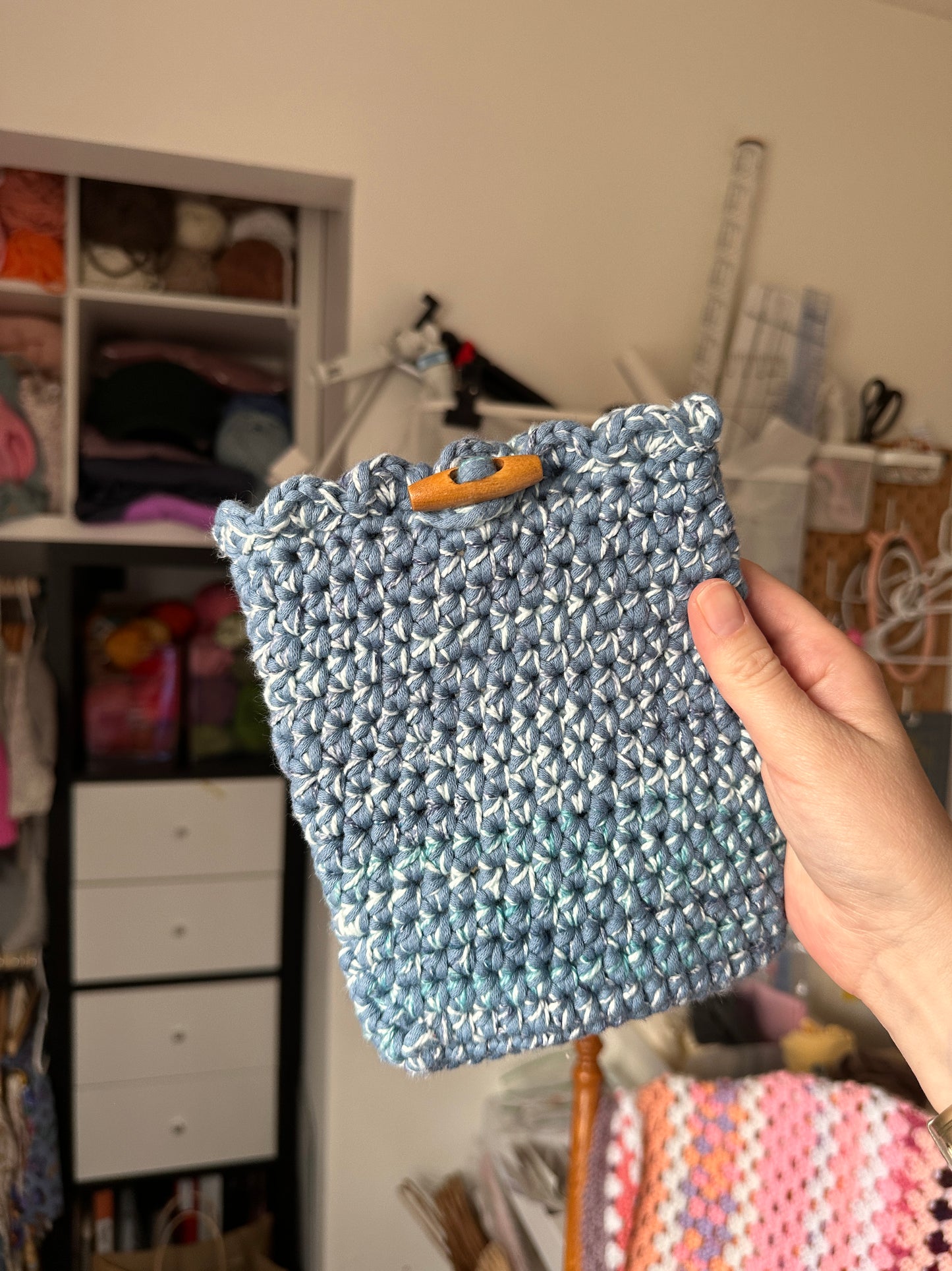 Double Blue E-Reader Sleeve (5 x 7)