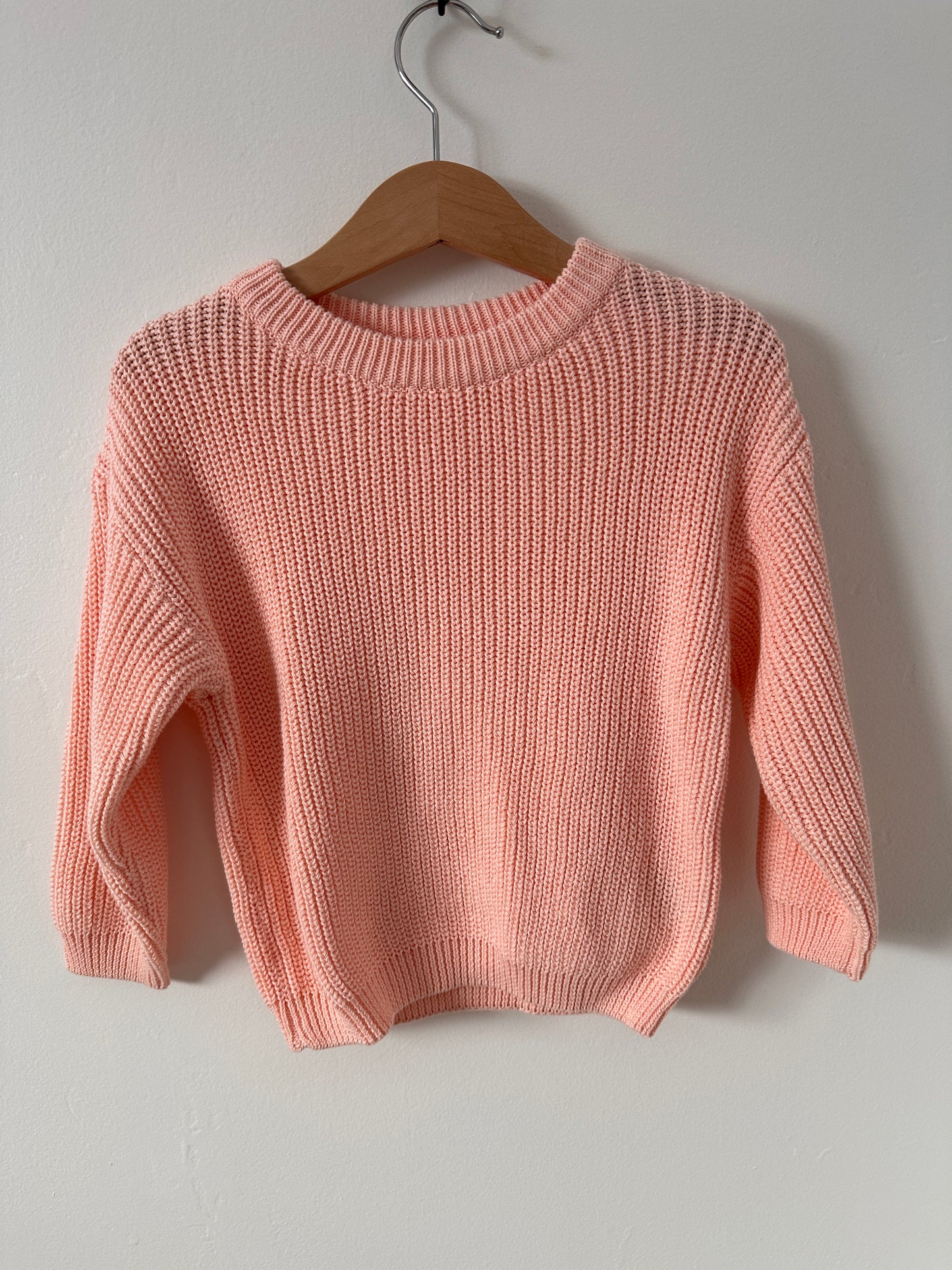 PEACHY PINK Knit Sweater