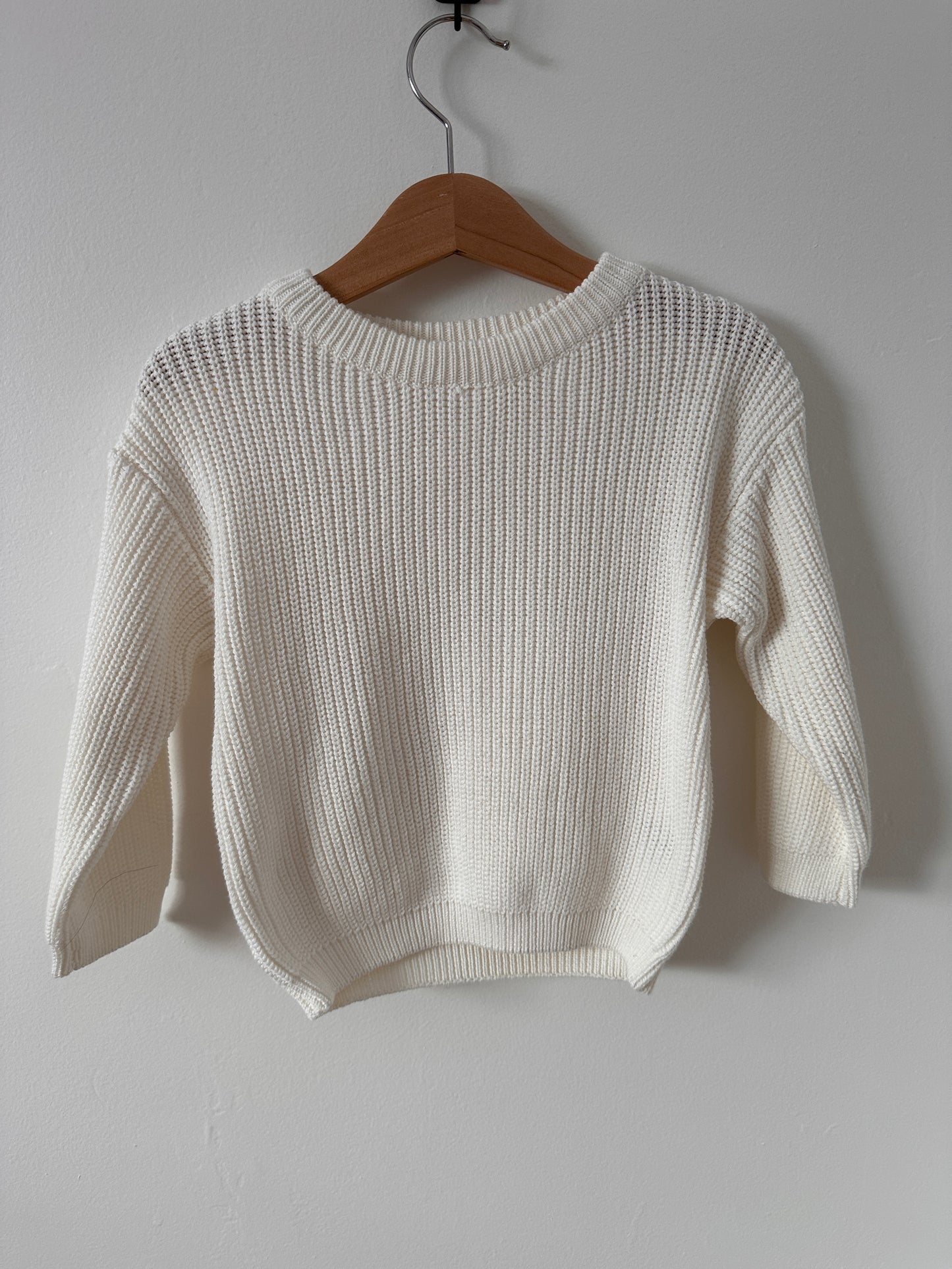 WHITE Knit Sweater