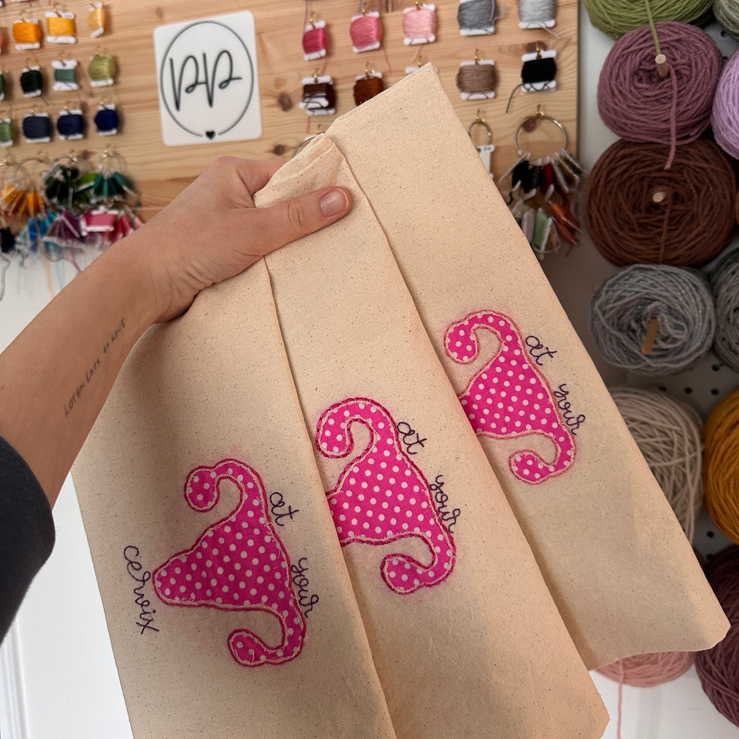 "at your cervix" Uterus Totes