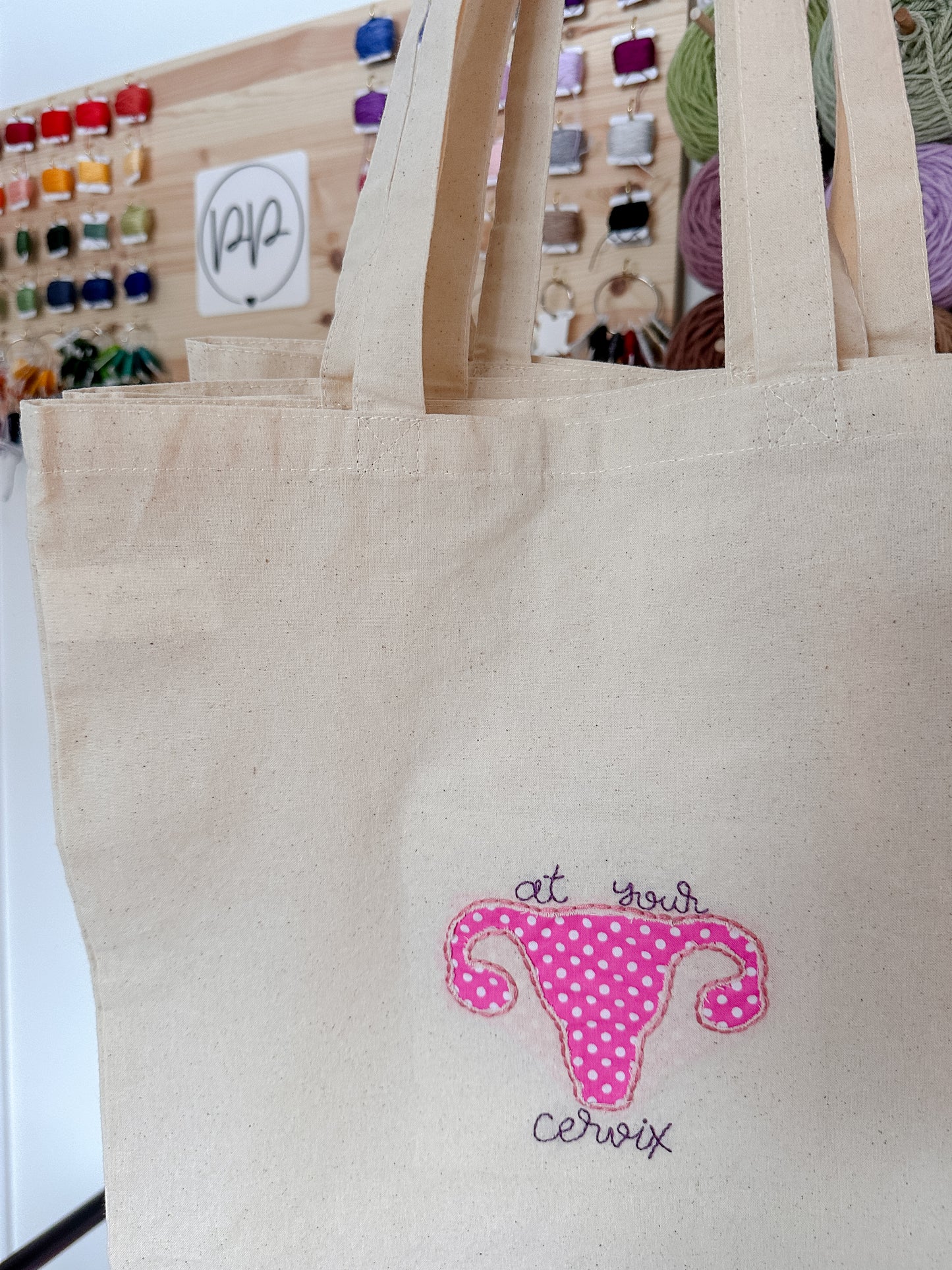 "at your cervix" Uterus Totes