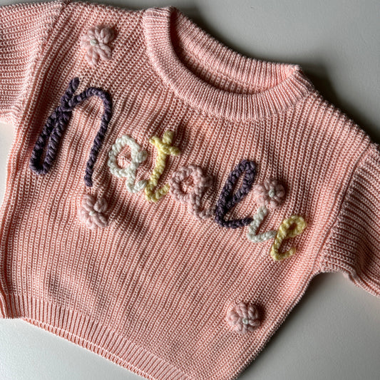 PEACHY PINK Knit Sweater