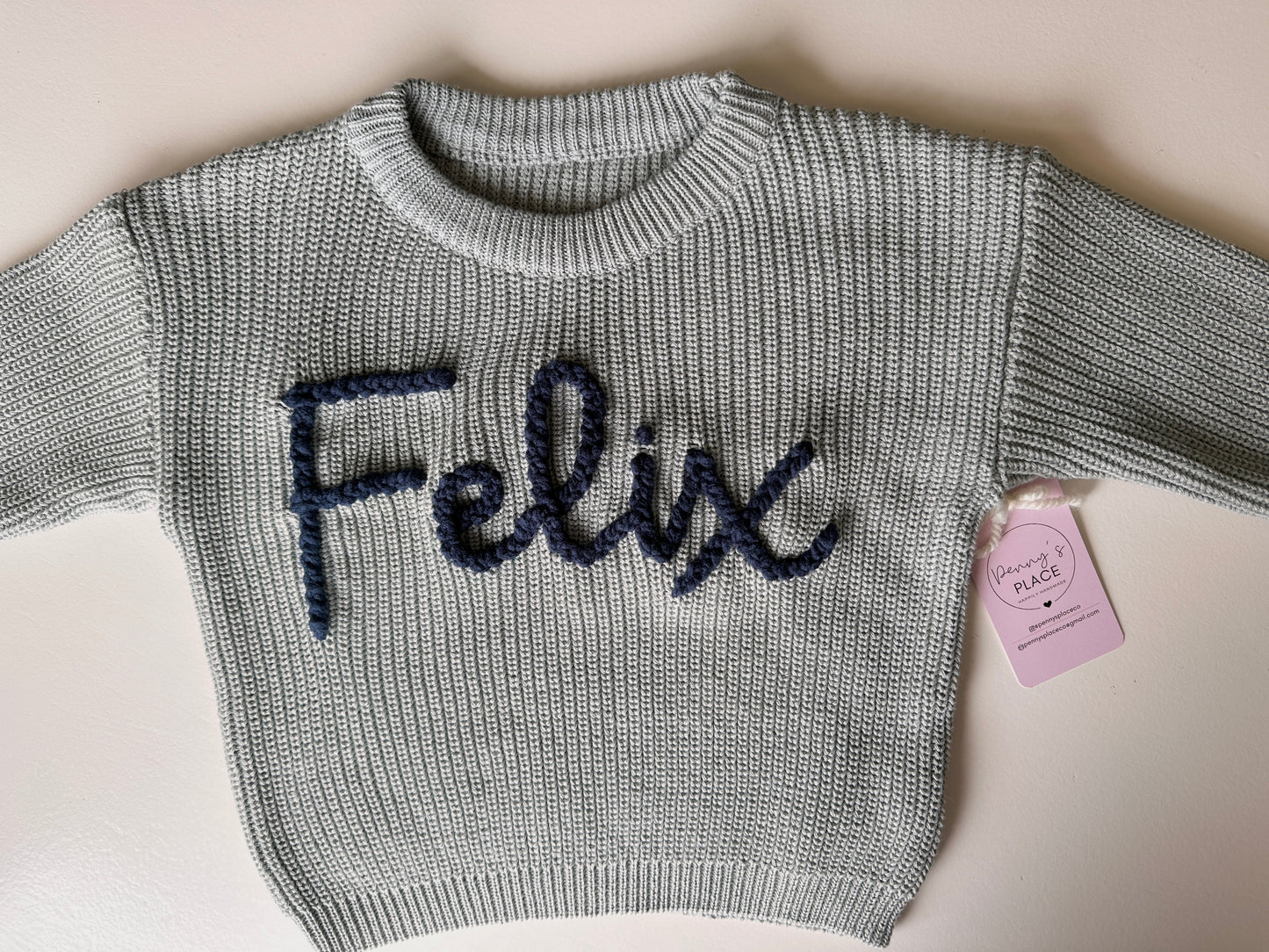 STEEL BLUE Knit Sweater