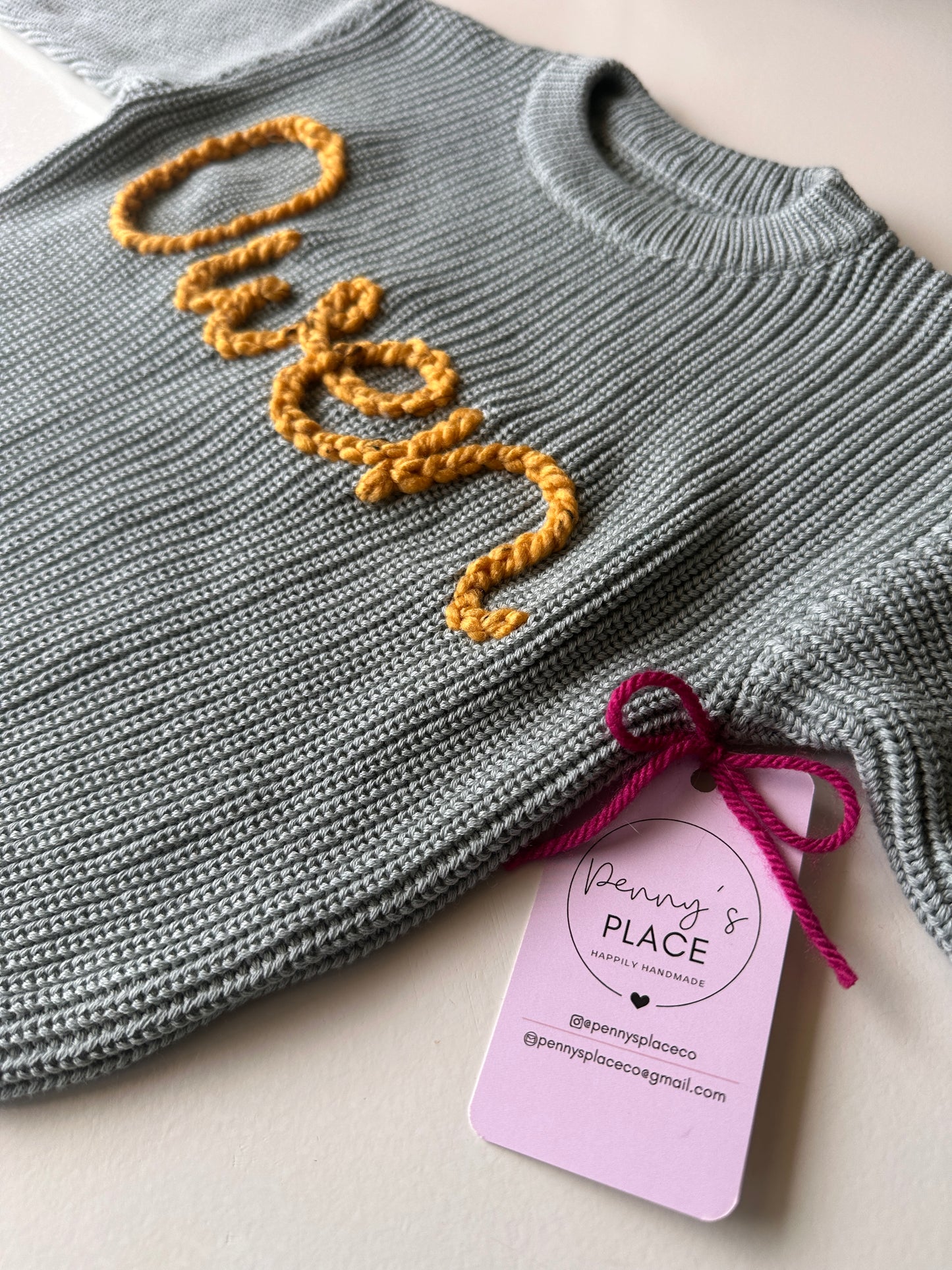 STEEL BLUE Knit Sweater